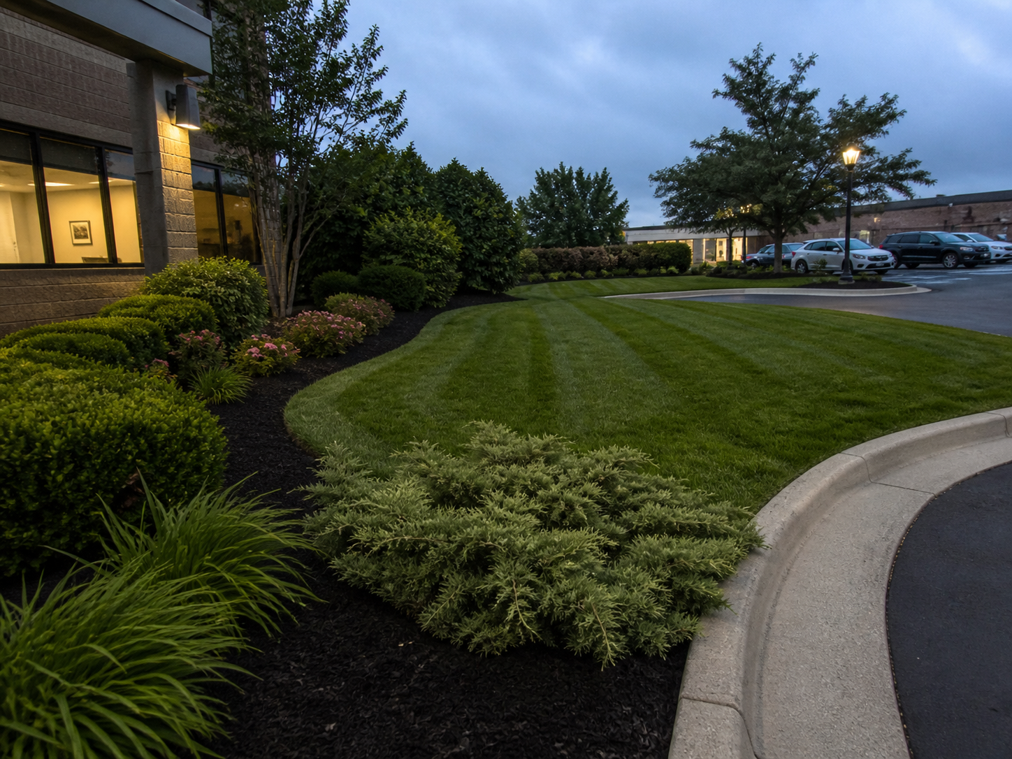 Commercial walkway and landscape edgework
